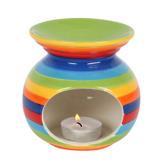 Rainbow Stripe Oil Burner