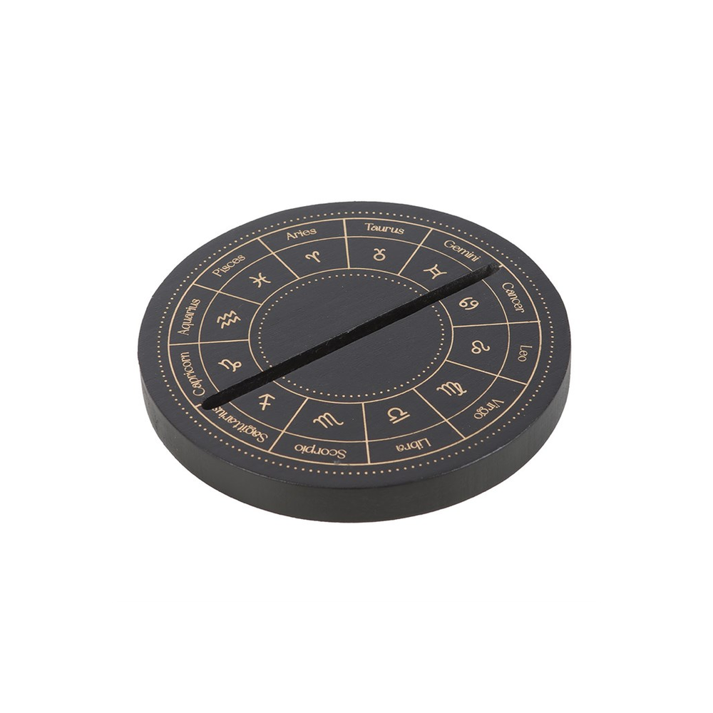 Black Astrology Wheel Tarot Card Stand