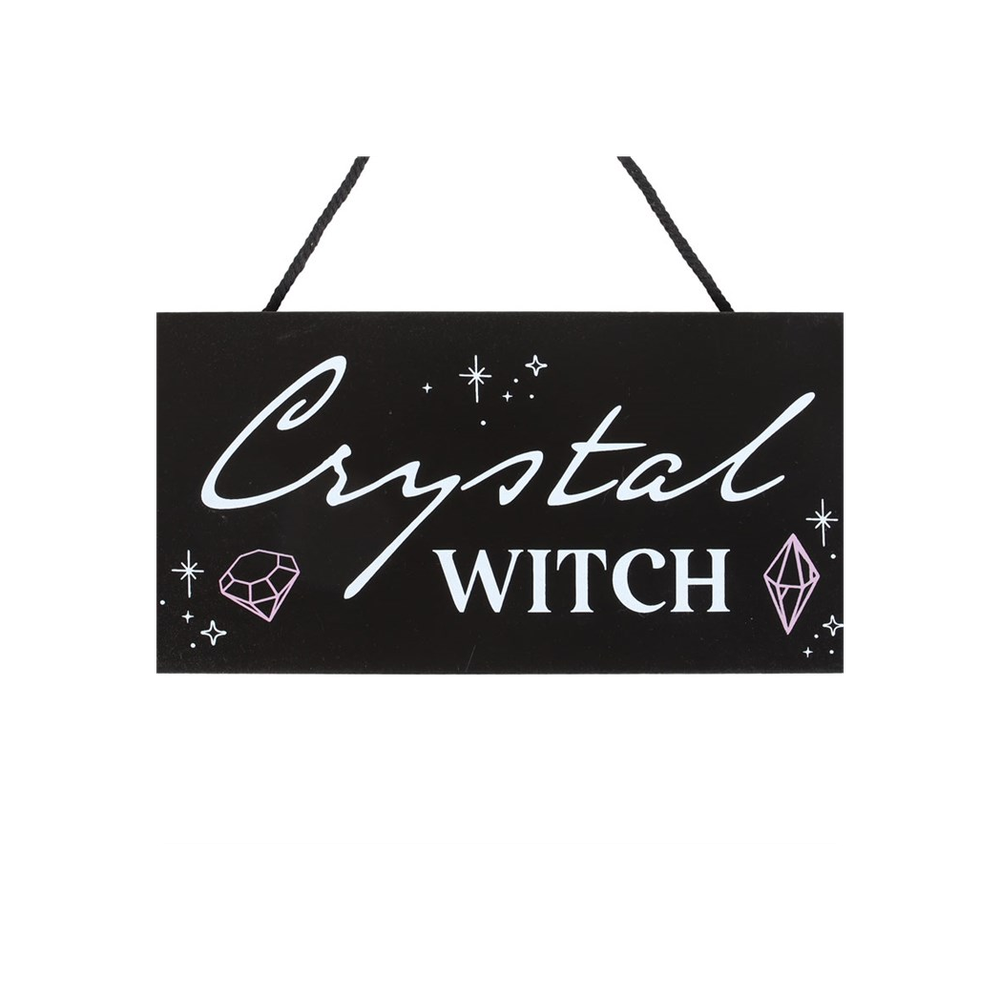 Crystal Witch Hanging Sign