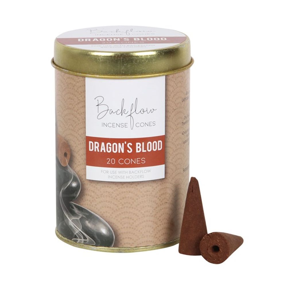 6 Tins of  Elements Dragon's Blood Jumbo Backflow Cones