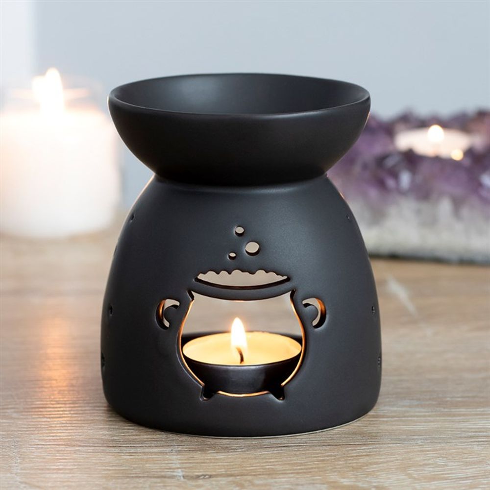 Black Cauldron Cut Out Oil Burner