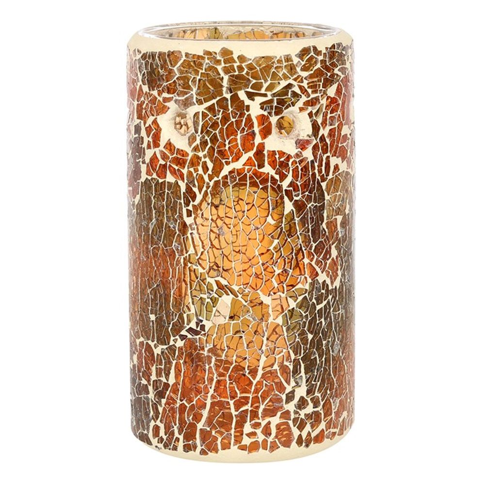 Pillar Brown Crackle Oil Burner