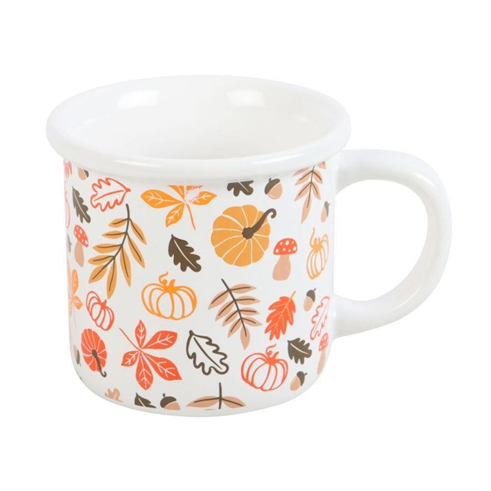 Autumn Leaves and Pumpkins Mug