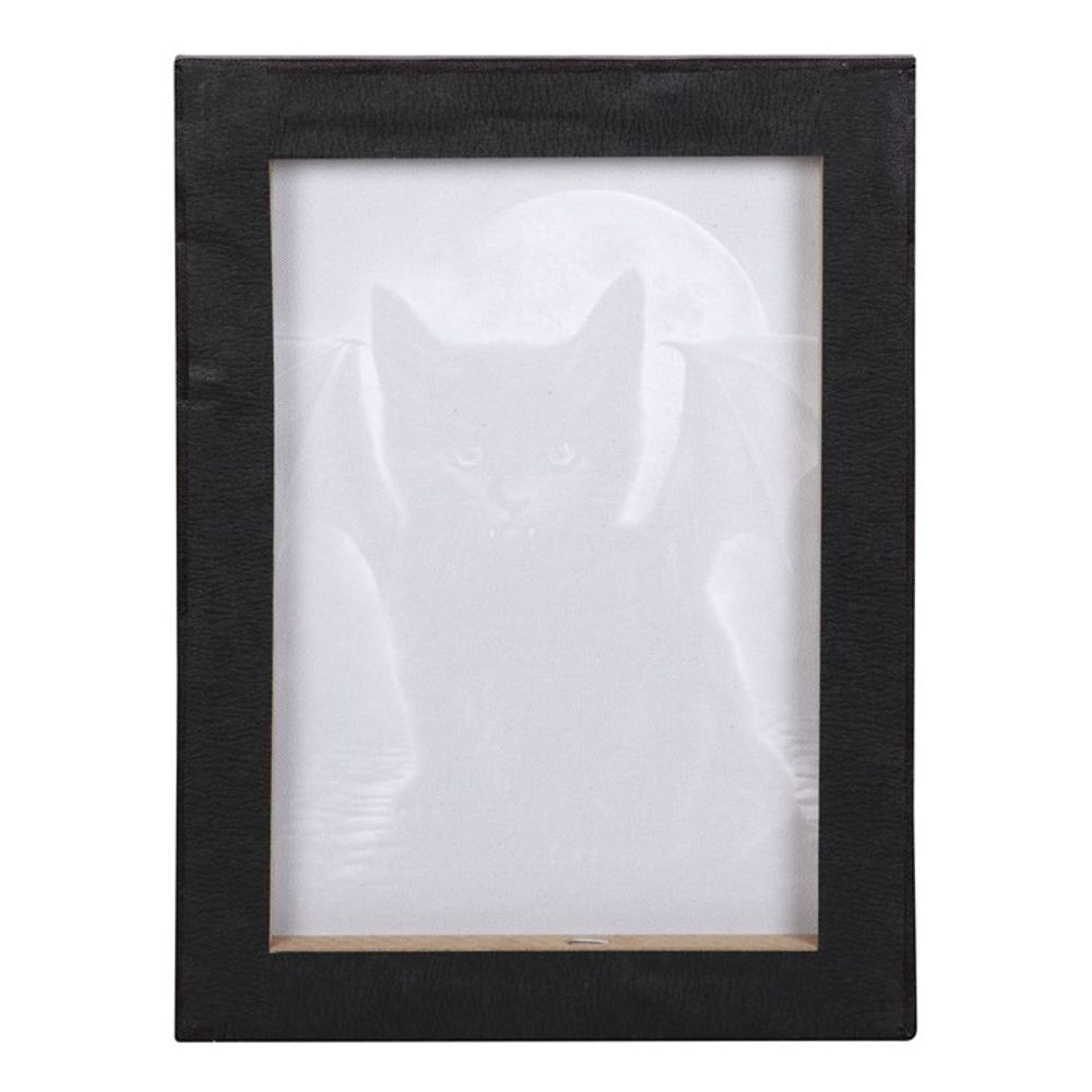 19x25cm Bat Cat Canvas Plaque by Spiral Direct