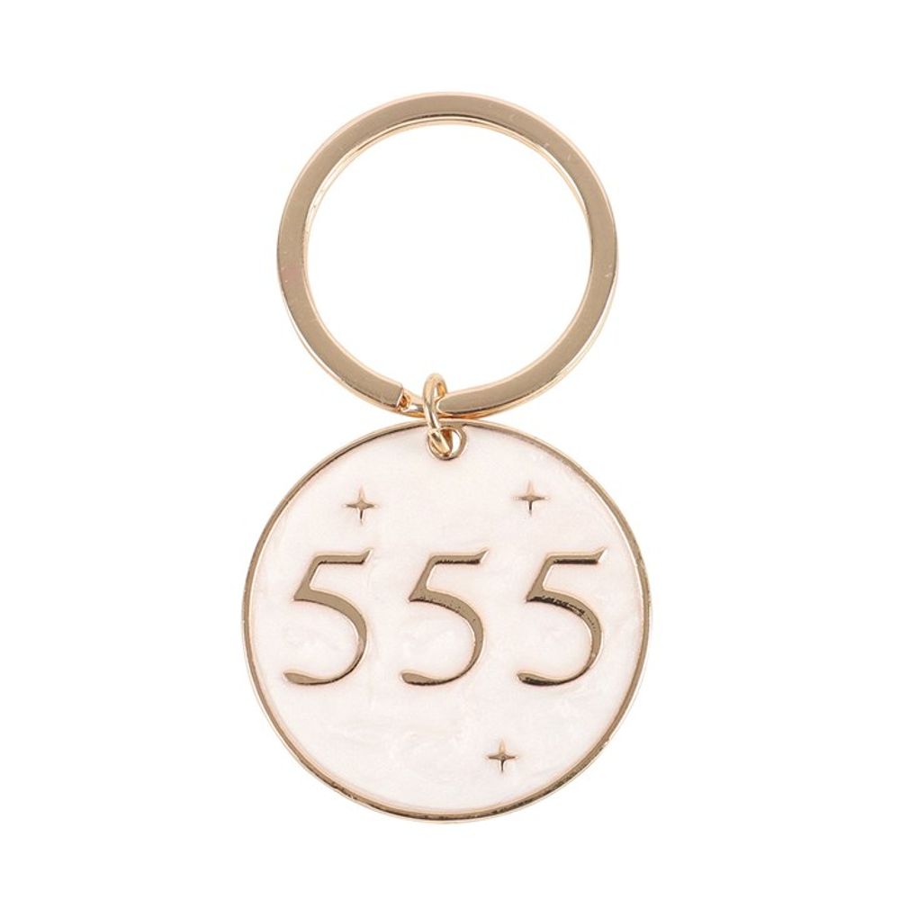 555 Angel Number Keyring