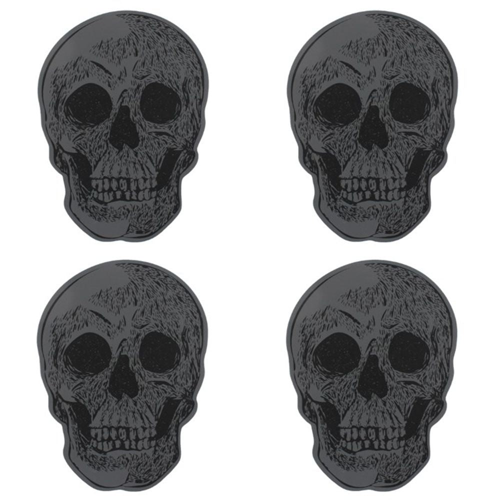 Set Of 4 Skull Coasters