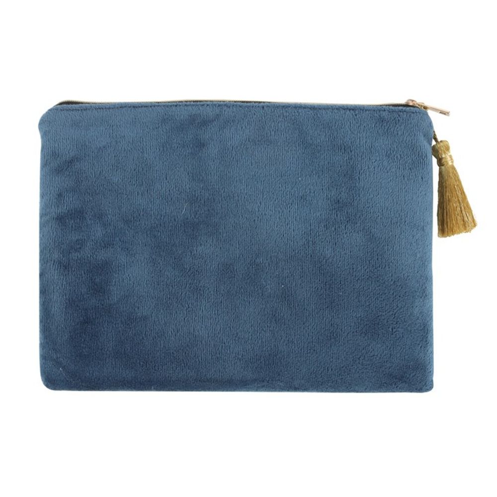 Midnight Hare Velvet Makeup Bag