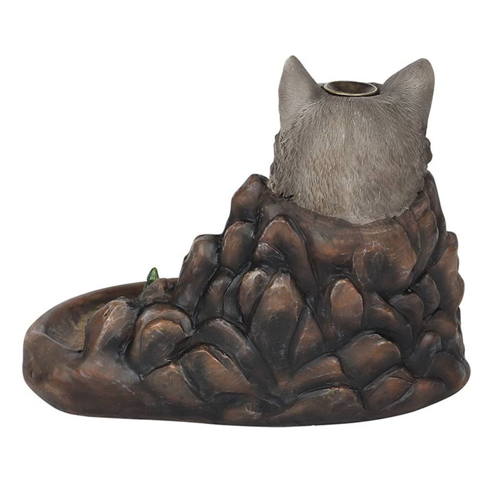 Grey Wolf Cliff Backflow Incense Burner